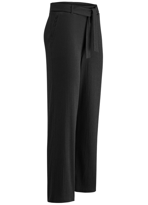 Hosen in Schlupfform - Hose mit abnehmbarem Bindeband Hosen in Schlupfform - Hose mit abnehmbarem Bindeband, in Größe 018 bis 054, in Farbe SCHWARZ