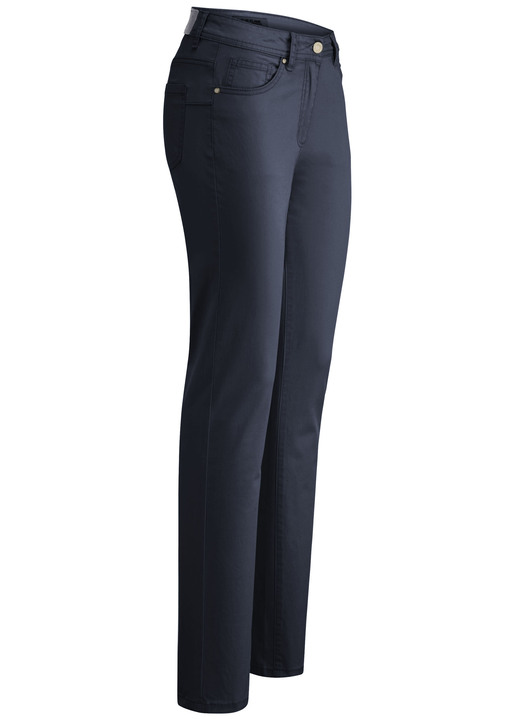 Hosen mit Knopf- und Reissverschluss - Jeans mit Push-up-Effekt, in Größe 018 bis 052, in Farbe MARINE Ansicht 1