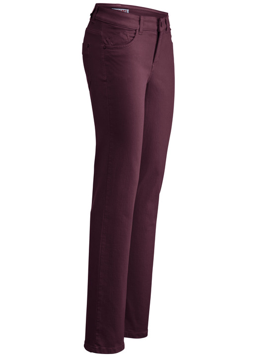 Jeans - Magic-Jeans in 5-Pocket-Form Jeans - Magic-Jeans in 5-Pocket-Form, in Größe 017 bis 050, in Farbe BORDEAUX