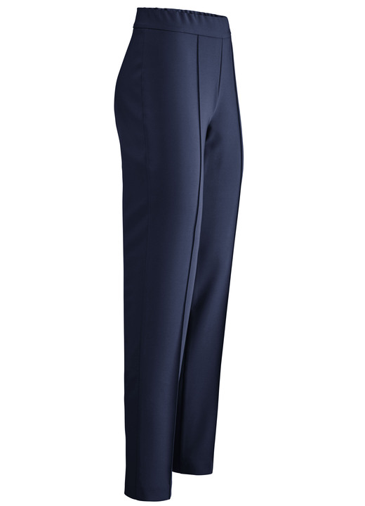 Hosen in Schlupfform - Hose mit schmaler Fußweite Hosen in Schlupfform - Hose mit schmaler Fußweite, in Größe 018 bis 052, in Farbe MARINE