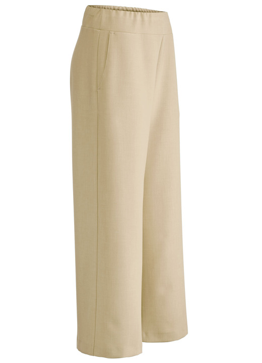 Hosen in Schlupfform - Hose in modisch verkürzter Länge Hosen in Schlupfform - Hose in modisch verkürzter Länge, in Größe 018 bis 052, in Farbe BEIGE MELANGE