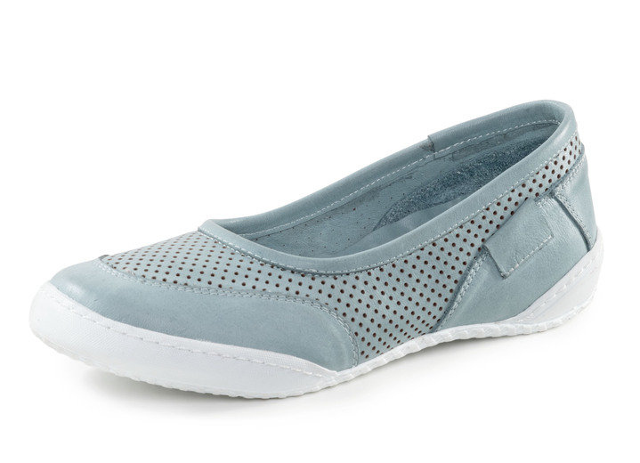Slipper & Schnürschuhe - ELENA EDEN Sipper mit luftiger Perforation, in Größe 036 bis 041, in Farbe BLEU Ansicht 1