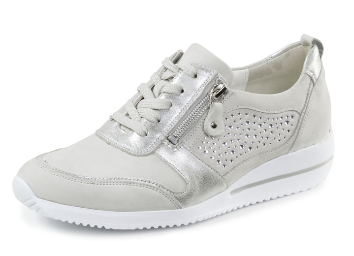 Slipper & Schnürschuhe - Waldläufer, bequeme Damen-Schnürschuhe, Weite H, mit herausnehmbarem Fussbett, in Größe 3 1/2 bis 8, in Farbe PASTELLGRAU Ansicht 1