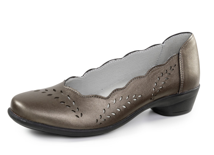 Pumps & Ballerina - ELENA EDEN Pumps mit luftiger Perforation, in Größe 036 bis 042, in Farbe ANTIKBRONZE Ansicht 1