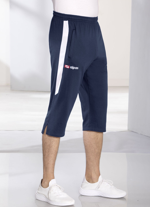 Freizeithosen - 3/4-Hose von «alpas», in Größe 3XL (58) bis XXL (56), in Farbe MARINE Ansicht 1