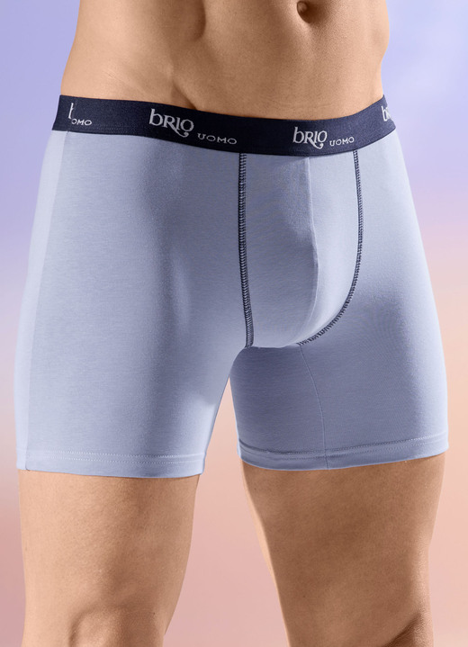 Pants & Boxershorts - Viererpack Pants mit Elastikbund, in Größe 005 bis 011, in Farbe 2X GRAUBLAU, 2X NAVY Ansicht 1