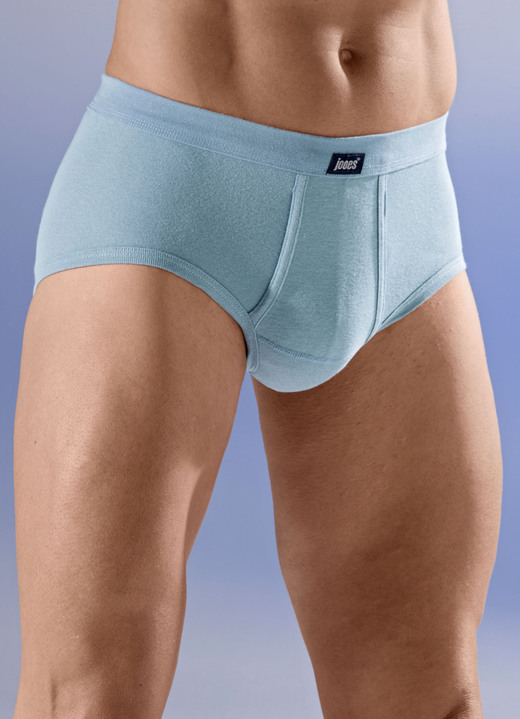 Slips & Unterhosen - Viererpack Slips mit Softbund, in Größe 005 bis 014, in Farbe 2X TAUBENBLAU, 2X SCHIEFER Ansicht 1