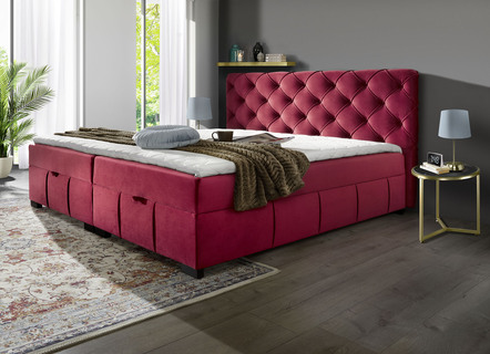 Boxspringbett mit Kaltschaumtopper
