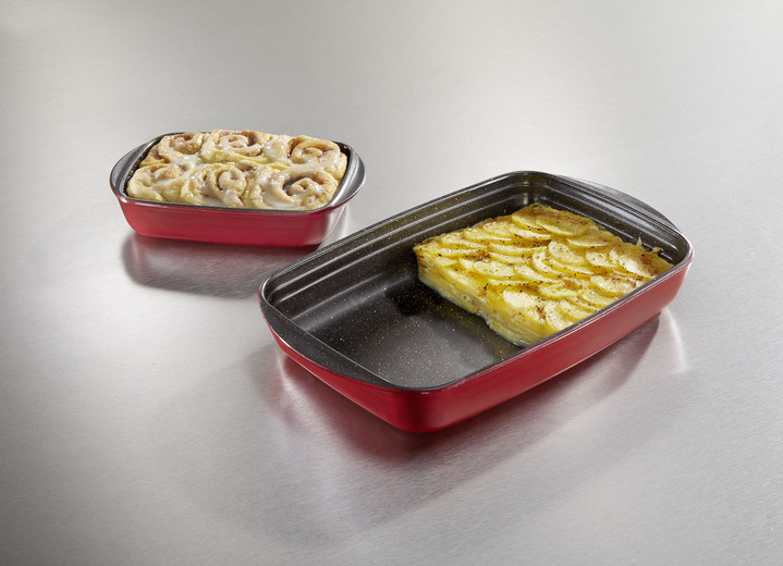 Stoneline - «STONELINE®»-Auflaufformen-Set 2-teilig, in Farbe ROT-SCHWARZ Ansicht 1