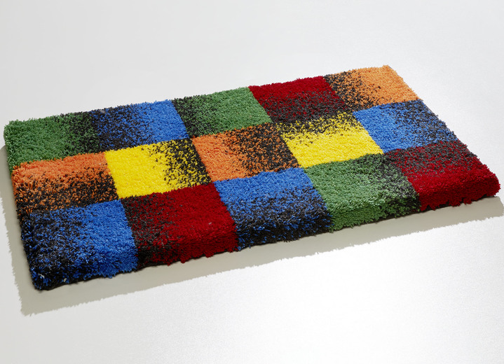 Badgarnituren - Supersoft Badgarnitur mit rutschhemmender Rückseite, in Größe 100 (Vorleger halbrund, 50/ 80 cm) bis 112 (WC-Deckelbezug, 47/ 50 cm), in Farbe BUNT Ansicht 1