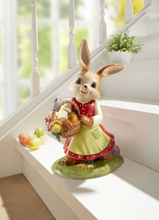 Oster-Goebel-Figuren - Goebel Hase aus hochwertigem Feinsteinzeug, in Farbe BUNT