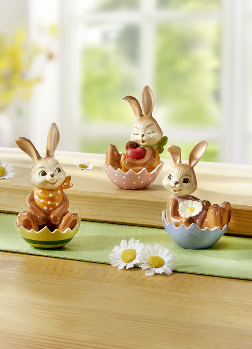- Mini-Hasen, 3er-Set, in Farbe BUNT