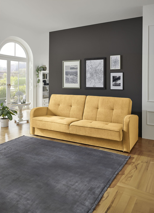 Bettsofas - Schlafsofa, in Farbe SAFRAN Ansicht 1