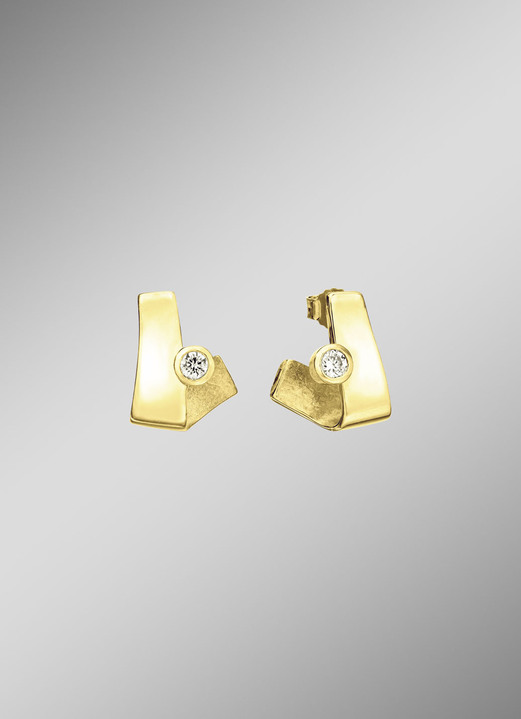Ohrschmuck - Zarte Brillanz – Ohrstecker aus edlem Gold, in Farbe  Ansicht 1