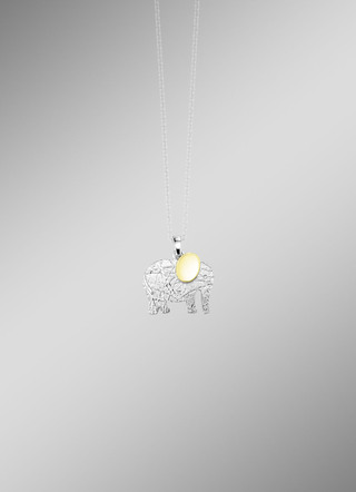Elefanten-Anhänger in Silber