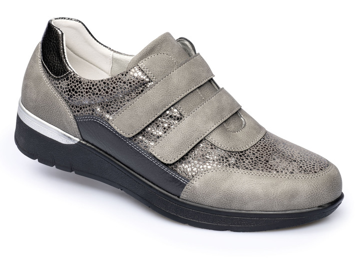 Slipper & Schnürschuhe - Federleichter Komfort-Sneaker, in Größe 036 bis 042, in Farbe GRAU Ansicht 1