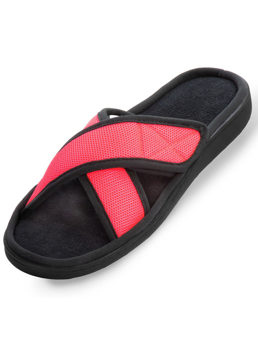 Slipper & Schnürschuhe - Relax-Cross Slipper für drinnen und draussen, in Größe 001 bis 004, in Farbe SCHWARZ-PINK Ansicht 1