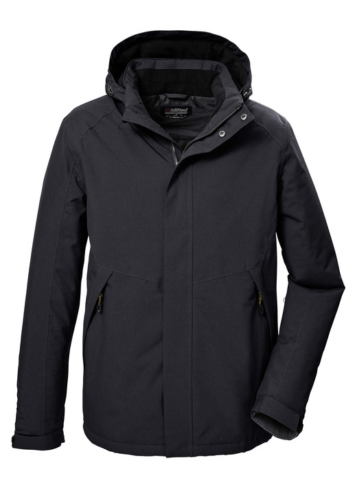 Funktionsjacken - Sportliche Herren-Funktionsjacke, in Größe 3XL bis XXL, in Farbe ANTHRAZIT Ansicht 1