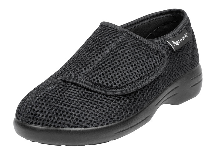 Gesundheitsschuhe - Klett-Halbschuh für Damen und Herren, in Größe 036 bis 046, in Farbe SCHWARZ Ansicht 1