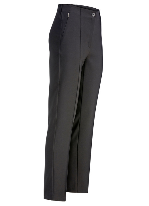 Hosen in Schlupfform - Hose mit angeschnittenem Bund Hosen in Schlupfform - Hose mit angeschnittenem Bund, in Größe 018 bis 052, in Farbe SCHWARZ
