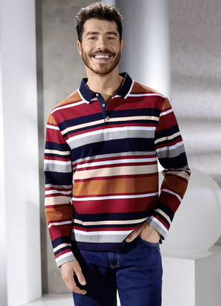 Poloshirt mit Seitenschlitzen