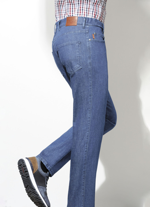 Jeans - «Francesco Botti»-Jeans mit Komfortbund in 3 Farben Jeans - «Francesco Botti»-Jeans mit Komfortbund in 3 Farben, in Größe 024 bis 062, in Farbe JEANSBLAU