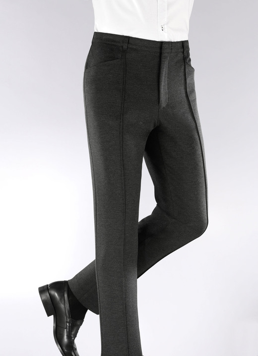 Hosen - «Klaus Modelle»-Hose mit Dehnbund in 4 Farben Hosen - «Klaus Modelle»-Hose mit Dehnbund in 4 Farben, in Größe 024 bis 060, in Farbe ANTHRAZIT MELIERT