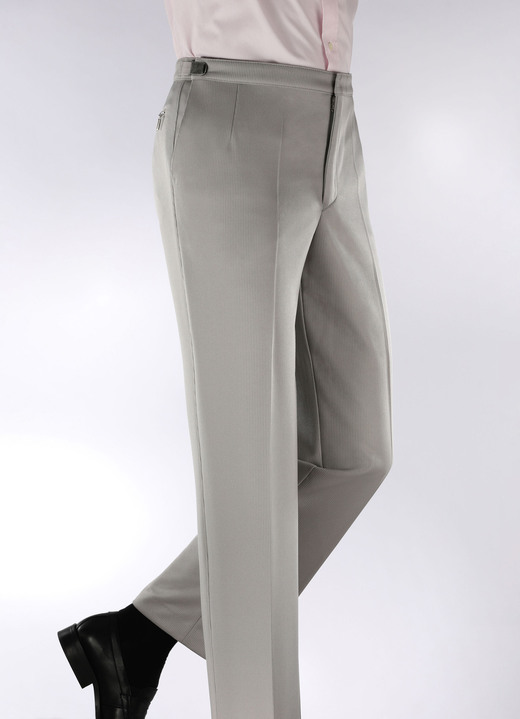 Hosen - «Klaus Modelle»-Bundverstellerhose in 4 Farben Hosen - «Klaus Modelle»-Bundverstellerhose in 4 Farben, in Größe 025 bis 060, in Farbe HELLGRAU