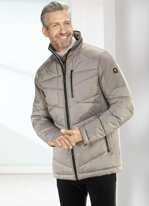 Jacken - Steppjacke von «Gate One», in Größe 048 bis 064, in Farbe TAUPE Ansicht 1