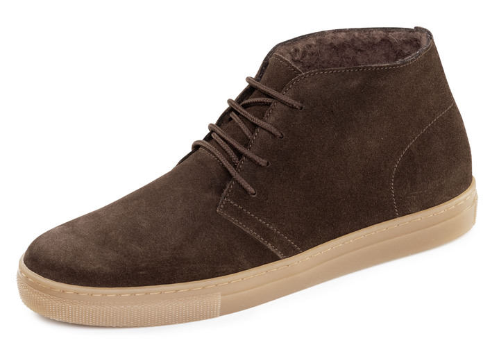 Stiefeletten - GINO GALANTE, gefütterte Herren-Boots, Winterschuhe, mit Wolle, in Größe 040 bis 046, in Farbe MOKKA Ansicht 1