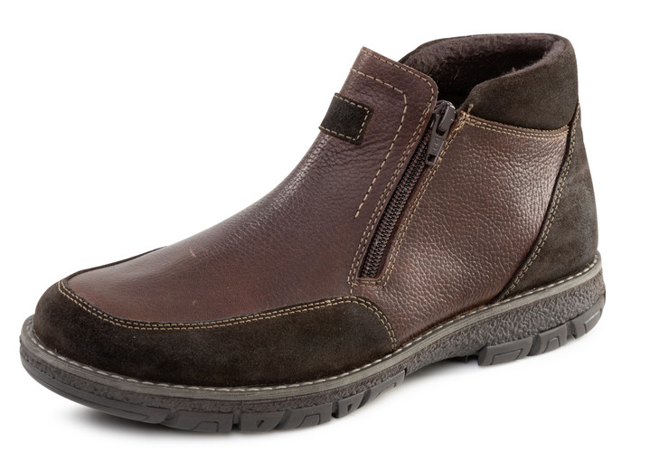 Stiefeletten - GINO GALANTE, klassische Herren-Boots, mit herausnehmbarem Fussbett, in Größe 040 bis 046, in Farbe MARONE Ansicht 1