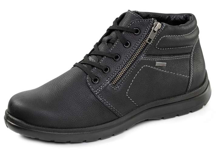 Stiefeletten - GINO GALANTE, gefütterte Herren-Boots, Winterschuhe, Weite H, mit Reissverschluss, in Größe 039 bis 046, in Farbe SCHWARZ Ansicht 1