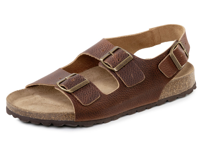 Sandalen & Pantoletten - GINO GALANTE, klassische Herren-Sandalen, Weite H, mit verstellbaren Schliessen, in Größe 040 bis 046, in Farbe BRAUN Ansicht 1