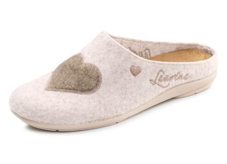Laurina, klassische Damen-Hausschuhe, mit herausnehmbarem Fussbett