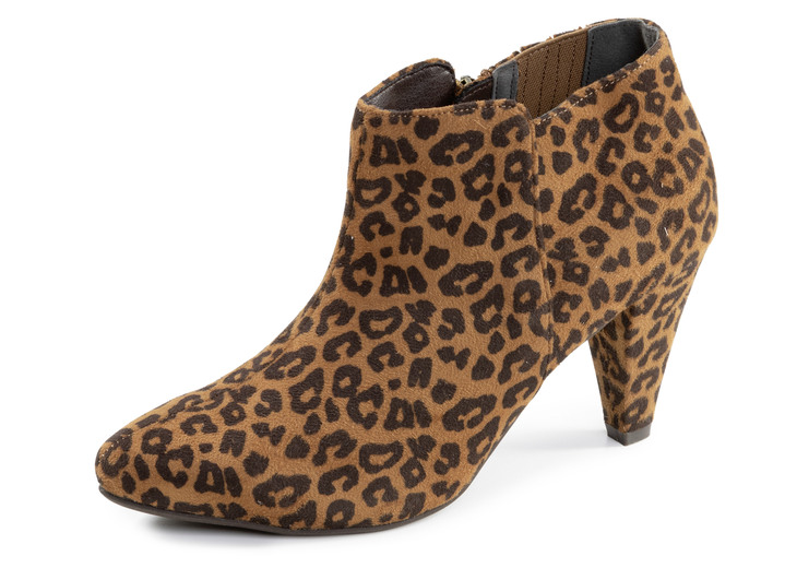 Stiefel & Stiefeletten - Andrea Conti, trendige Damen-Stiefeletten, mit Reissverschluss, in Größe 036 bis 042, in Farbe BRAUN-SCHWARZ Ansicht 1