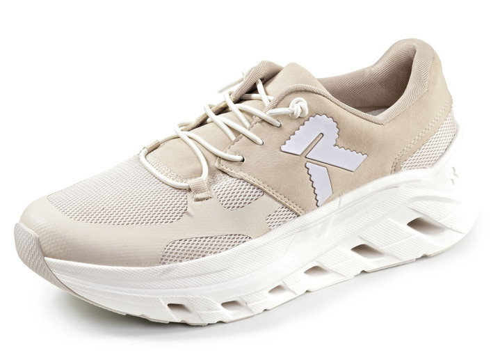 Slipper & Schnürschuhe - Rieker, sportive Damen-Sneaker, Weite G, mit herausnehmbarem Fussbett, in Größe 036 bis 042, in Farbe HELLBEIGE Ansicht 1