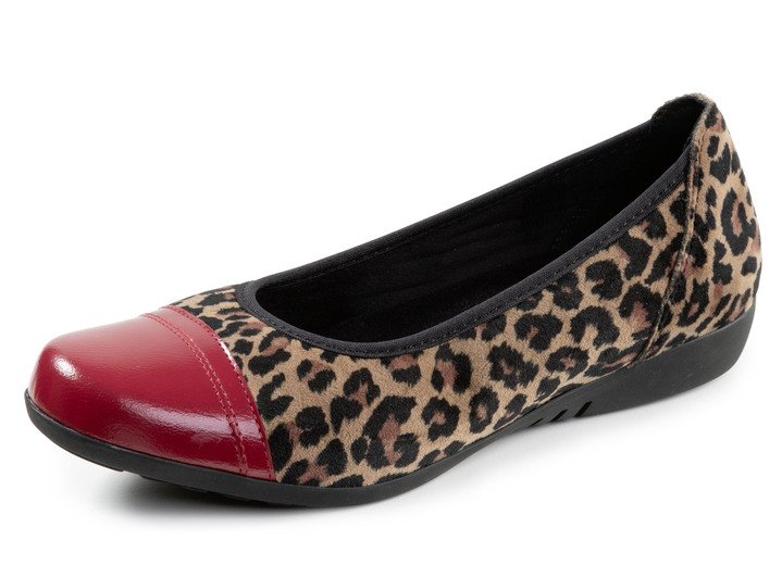 Pumps & Ballerina - ELENA EDEN, trendige Damen-Ballerinas, Weite G, mit herausnehmbarem Fussbett, in Größe 036 bis 042, in Farbe CAMEL-ROT Ansicht 1