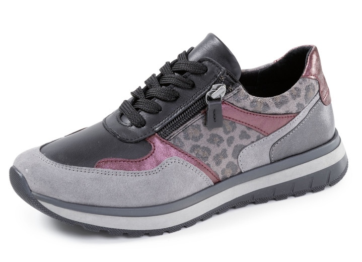Slipper & Schnürschuhe - ELENA EDEN, trendige Damen-Sneaker, Weite H, mit herausnehmbarem Fussbett, in Größe 036 bis 042, in Farbe GRAU-BUNT Ansicht 1