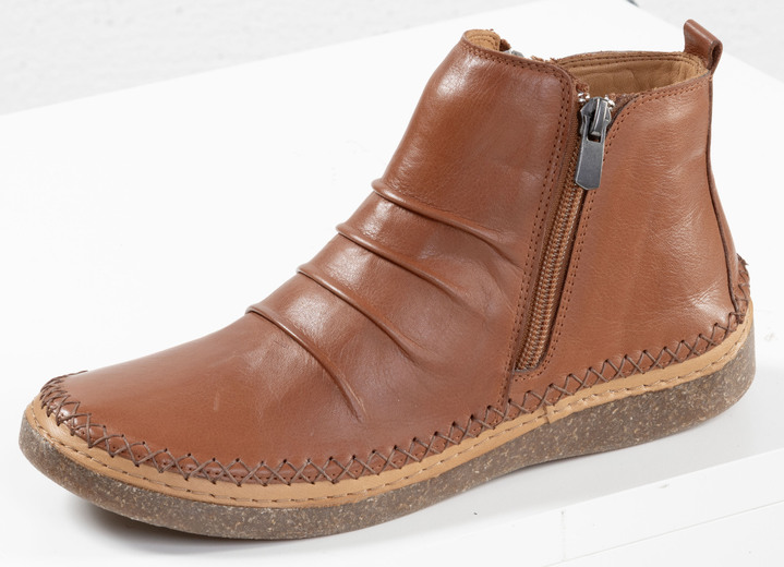 Stiefel & Stiefeletten - Andrea Conti, klassische Damen-Boots, mit herausnehmbarem Fussbett, in Größe 036 bis 042, in Farbe COGNAC Ansicht 1