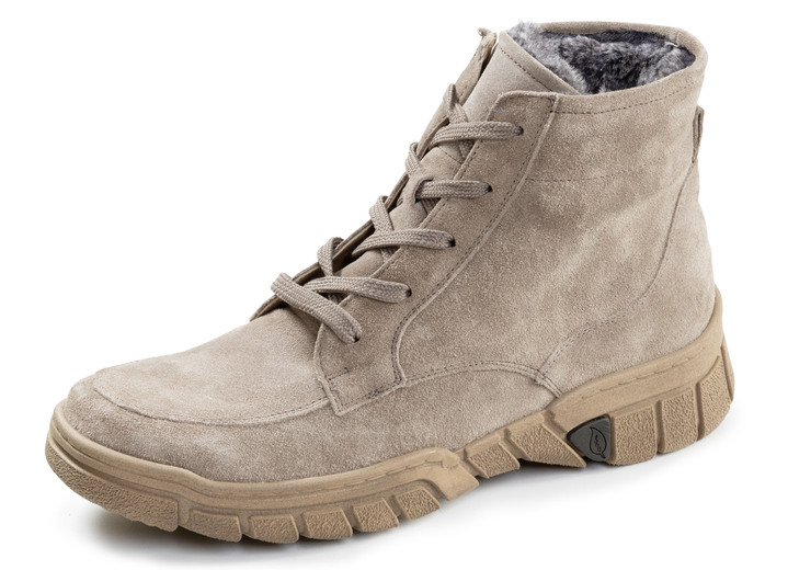 Stiefel & Stiefeletten - Waldläufer, gefütterte Damen-Stiefeletten, Winterschuhe, Weite H, mit herausnehmbarem Fußbett, in Größe 3 1/2 bis 8, in Farbe TAUPE Ansicht 1