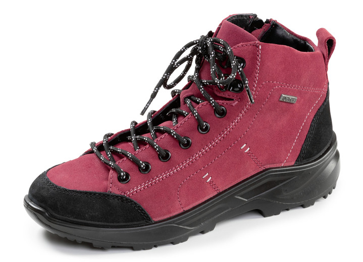 Stiefel & Stiefeletten - Sportliche Damen-Boots, Weite K, mit herausnehmbarem Fussbett, in Größe 036 bis 042, in Farbe ROT Ansicht 1