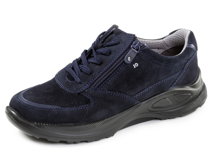 Slipper & Schnürschuhe - Trendige Damen-Schnürschuhe, Weite K, mit herausnehmbarem Fussbett, in Größe 036 bis 042, in Farbe DUNKELBLAU Ansicht 1