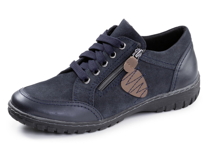 Slipper & Schnürschuhe - ELENA EDEN, bequeme Damen-Schnürschuhe, Weite G, mit herausnehmbarem Fussbett, in Größe 036 bis 042, in Farbe MARINE Ansicht 1