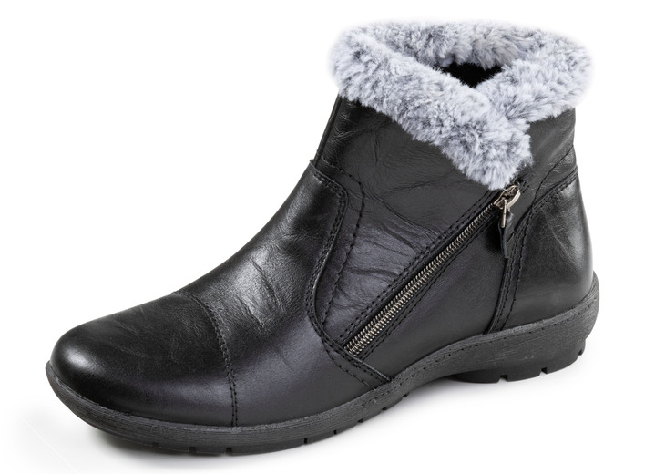 Stiefel & Stiefeletten - ELENA EDEN, gefütterte Damen-Boots, Winterschuhe, Weite G, mit herausnehmbarem Fussbett, in Größe 036 bis 042, in Farbe SCHWARZ Ansicht 1