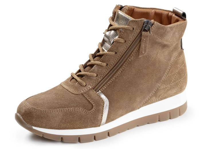 Stiefel & Stiefeletten - ELENA EDEN, gefütterte Damen-Boots, Winterschuhe, Weite G, mit herausnehmbarem Fussbett, in Größe 036 bis 042, in Farbe COGNAC Ansicht 1