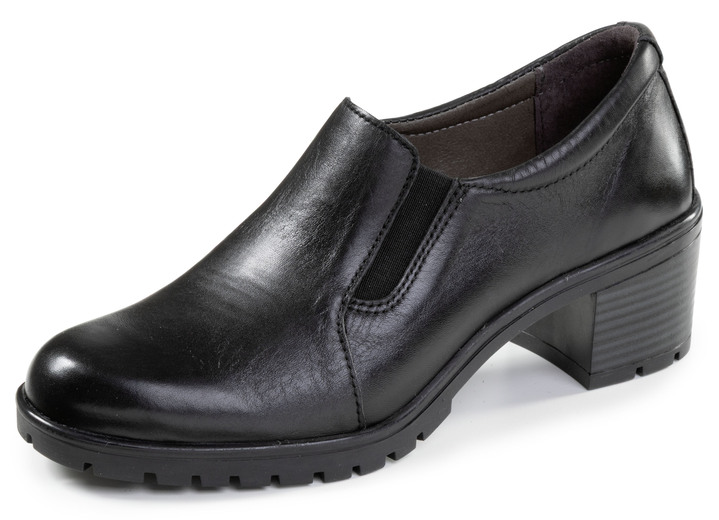 Pumps & Ballerina - ELENA EDEN, eleganter Damen-Trotteur, Weite H, mit herausnehmbarem Fussbett, in Größe 036 bis 042, in Farbe SCHWARZ Ansicht 1