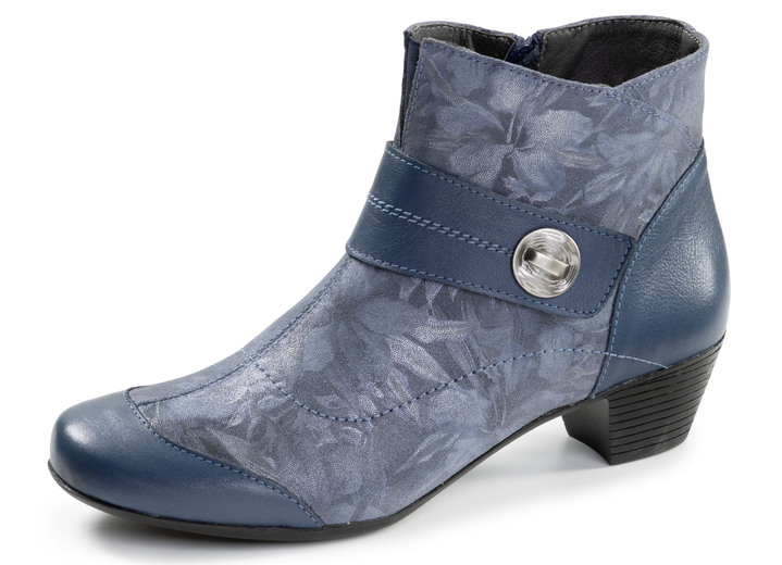 Stiefel & Stiefeletten - ELENA EDEN, elegante Damen-Stiefeletten, Weite G, mit herausnehmbarem Fussbett, in Größe 036 bis 042, in Farbe JEANS Ansicht 1