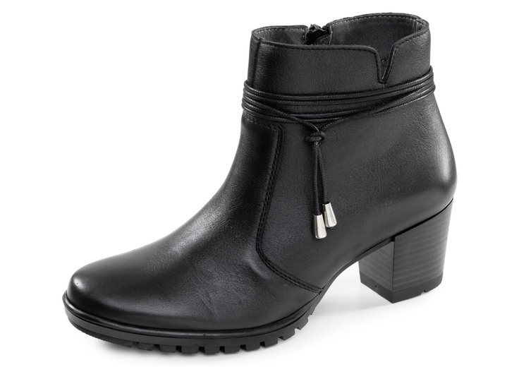 Stiefel & Stiefeletten - ELENA EDEN, schicke Damen-Stiefeletten, Weite G, mit herausnehmbarem Fussbett, in Größe 036 bis 042, in Farbe SCHWARZ Ansicht 1