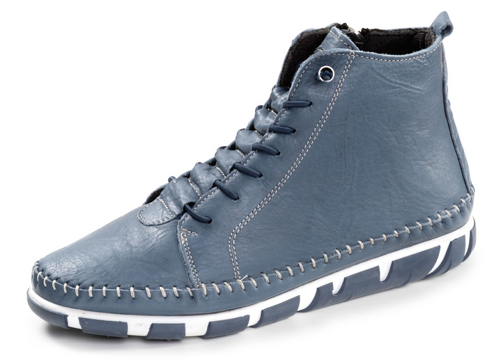Stiefel & Stiefeletten - Gemini, bequeme Damen-Boots, Weite G, mit herausnehmbarem Fussbett, in Größe 036 bis 042, in Farbe JEANS Ansicht 1