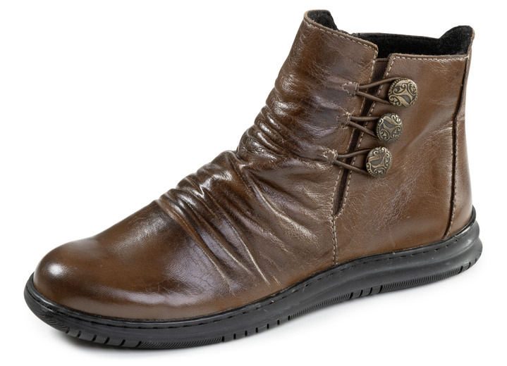 Stiefel & Stiefeletten - Gemini, modische Damen-Boots, Winterschuhe, Weite G, mite herausnehmbarem Fussbett, in Größe 036 bis 042, in Farbe MOKKA Ansicht 1